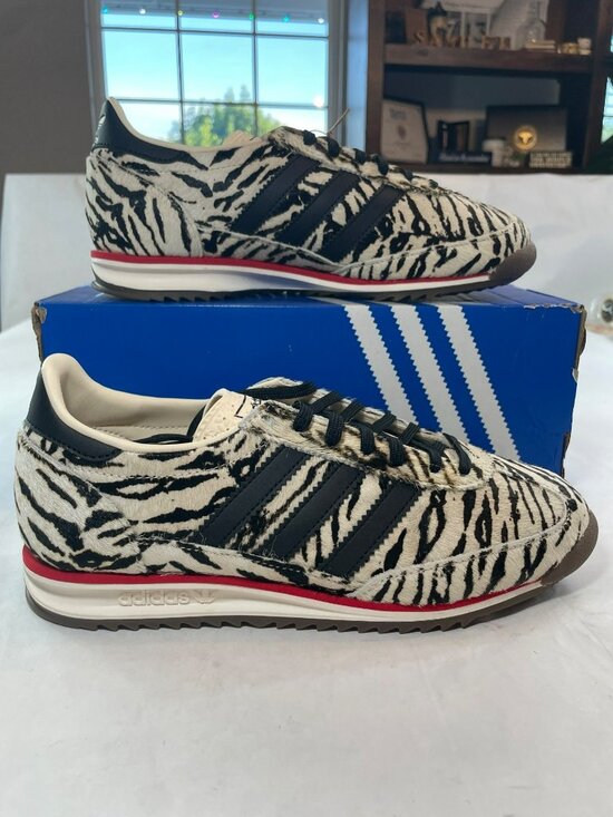 adidas Shoes - Adidas SL 72 OG W Zebra Print Sneakers Black/White Women's Size 8 NIB